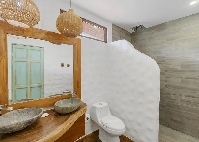 Modern With Chic Bohemian Style And Zen Outdoor Oasis With Swimming Pool And Tiki Style Dining Space * Potrero (Guanacaste)